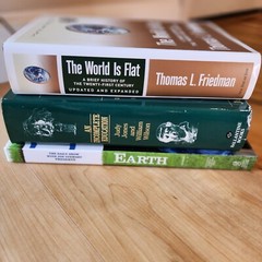 Non-Fiction Book Lot 3: Earth (The Book), An Incomplete Education, World is Flat