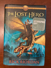 The Lost Hero Rick Riordan Signed Autographed First Edition Hardcover BN