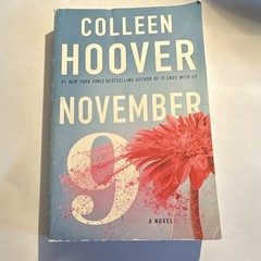 Colleen Hoover November 9 Romance Love Story Novel PB English Atria Paperback