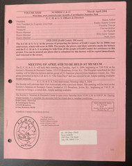 Estill County Kentucky Genealogical Society 2004 Newsletter 6 Issues ECHGS