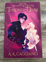Out Of Print THRONE IN THE DARK A.K. Caggiano OOP Indie Paperback SELF-PUBLISHED