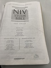 NIV Study Bible by Zondervan Staff (2008, Bonded Leather)
