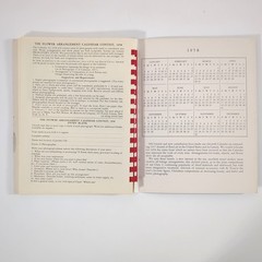 Flower Arrangement Calendar 1957 Floral Design Planner Box Helen Van Pelt Wilson