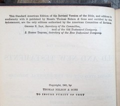 Holy Bible ~1901 Vintage HC~ Nelson (American Standard Version) Israel Christian