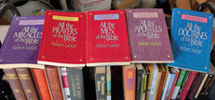 MINISTER’S BIBLE & BOOK LOT J4: 4 Bibles/Theology/History/Reference/Sermons WOW