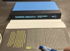 DARING GREATLY By Beene Brown- 1ST EDITION/ 1ST PRINTING SIGNED. Very good