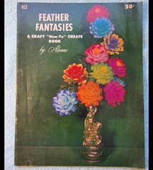 Vintage 1960s Aleene Craft Book Lot of 3 Chenille, Flair Felt, Feather Fantasies
