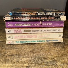 Agatha Christie lot of 6 different vintage paperback books, A Holiday for Murder