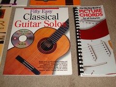 Fifty Easy Classical Solos Amsco Picture Chords Guide Method Guitar Songbook Lot