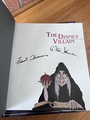 Disney Villain Signed Ollie Johnston Frank Thomas 1993 Hardcover 1 Book Rare