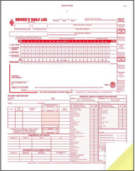 5-in-1 Driver Daily Log Book 10 Pack, Book Format with 31 Sets, 2-Ply Carbonl…