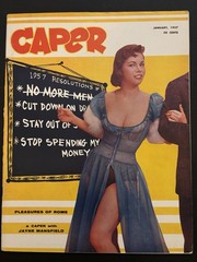 Caper Magazine January 1957 Vol 1 #4 Jayne Mansfield Betty Page Pinup Vintage