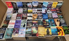 Lot of 10 Pounds Mystery Large Trade Paperback Books Suspense Thriller Crime MIX