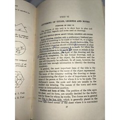 Basic Units In Mechanical Drawing Book 1 – Hoelscher and Mays – 1933 Hard Cover