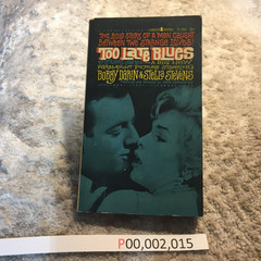 Too Late Blues Stuart James 1962 Lancer Books Media Tie In Novelization