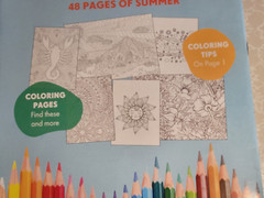 BRILLIANT ESCAPES – ADULT COLORING BOOK -48 Pages Of Summer – Suns, Animals-MORE