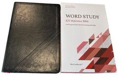 KJV Word Study Reference Bible 2023 Black Leather-Soft SEALED