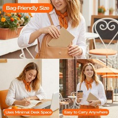 5 Pack Kraft A5 Notebooks Blank Journals 60 Pages Smooth Writing Softcover