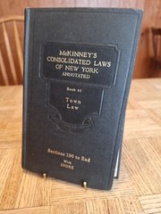 McKINNEY’S CONSOLIDATED LAWS OF NEW YORK ANNOTATED BOOK 61 TOWN LAW HARD COVER