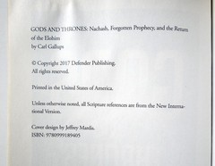 Gods & Thrones – Carl Gallups, 2017 sc, Defender Publishing