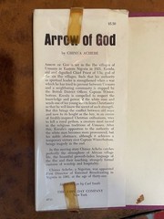 Chinua Achebe / Arrow of God / 1967 1ST AMERICAN EDITION HBDJ