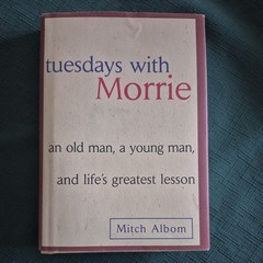 Tuesdays with Morrie by Mitch Albom, (1997, hardcover) VG/VG, SIGNED!!!