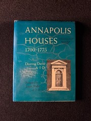Davis, Deering – Annapolis Houses. 1700-1775. (1947) Illustrated (Hardcover)