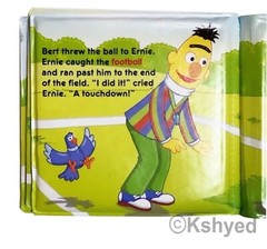 Sesame Street Ernie’s Touchdown Bubble Book (1 Pack) – Great For Bath Time – New