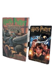 Harry Potter LOT Prisoner of Azkaban Hardcover book Sorcerer’s Stone VHS Tape