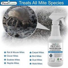 Premo Guard Mite Treatment Spray – 16 oz – Kills Dust, Scabies, Spider, Carpet,