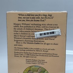 Vintage Velveteen Rabbit VHS Sealed Narrated by Meryl Streep 1985 Kids Classic
