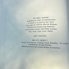 Simon and Schuster George Washington’s Expense Account Hardcover 1970