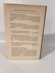 Hamsun: Wayfarers, Farrar Straus Giroux, 1980 w dj