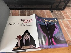 Disney Villain Signed Ollie Johnston Frank Thomas 1993 Hardcover 1 Book Rare