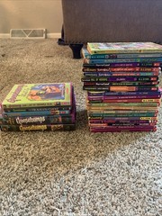 Lot of Vintage Goosebumps Books VHS DVD 27 Items Total 90s Stine R.L