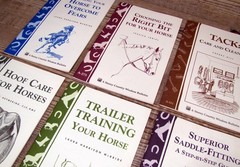HORSE CARE BOOKLET LOT Storey Country Training Tack Saddle Hoof Trailering Fear
