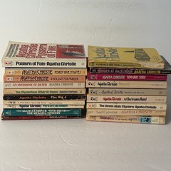 Lot 19 Vintage Agatha Christie PB Novels 1980s Marple Poirot Mystery Bundle