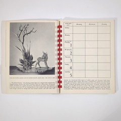 Flower Arrangement Calendar 1957 Floral Design Planner Box Helen Van Pelt Wilson