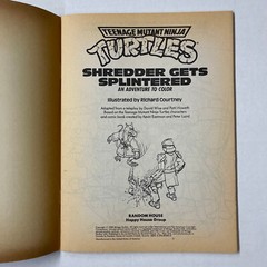 Teenage Mutant Ninja Turtles Shredder Coloring Book 1988 Vintage TMNT 48 Pages