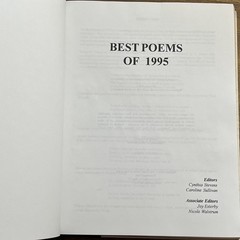 Best Poems Of 1995 – The National Library Of Poetry Hardcover Book