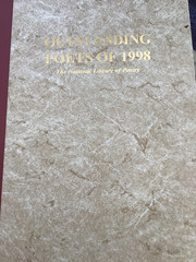 Outstanding Poets Of 1998 The National Library Of Poetry Ships Global Rare Book