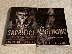 The Sacrifice and Carnage by Shantel Tessier (Lot of 2 Dark Revenge Romance PB)
