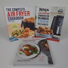 Air Fryer Cookbooks Lot of 3 Easy and Healthy Recipes Linda Larsen Ninja