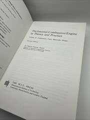 The Internal Combustion Engine in Theory and Practice Volumes 1 and 2 : Revised