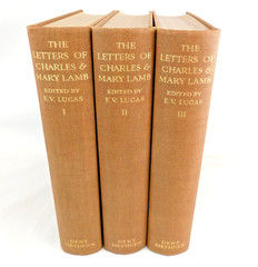 Letters Of Charles and Mary Lamb 3 Vol 1935 HC Dent Methuen Great Britain VGC