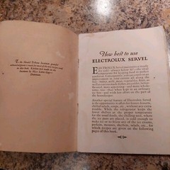 How Best To Use Your Electrolux Servel 1929 CookBook Recipes Refrigerator
