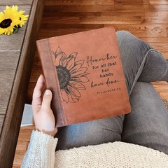 Custom Engraved ESV Journaling Study Bible, Baptism Gift for Men & Women
