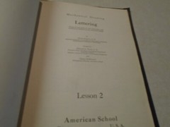 Vintage 1925 Mechanical Drawing Lessons Ervin Kenison American School Chicago
