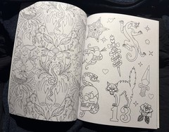 Tattoo Design Coloring Book ~ 48 pages ~ variety of Images ~ Mindful Coloring