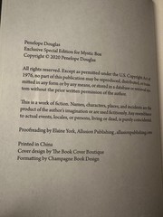 Penelope Douglas Devil’s Night Mystic Box- Nightfall/Conclave Firenight Signed